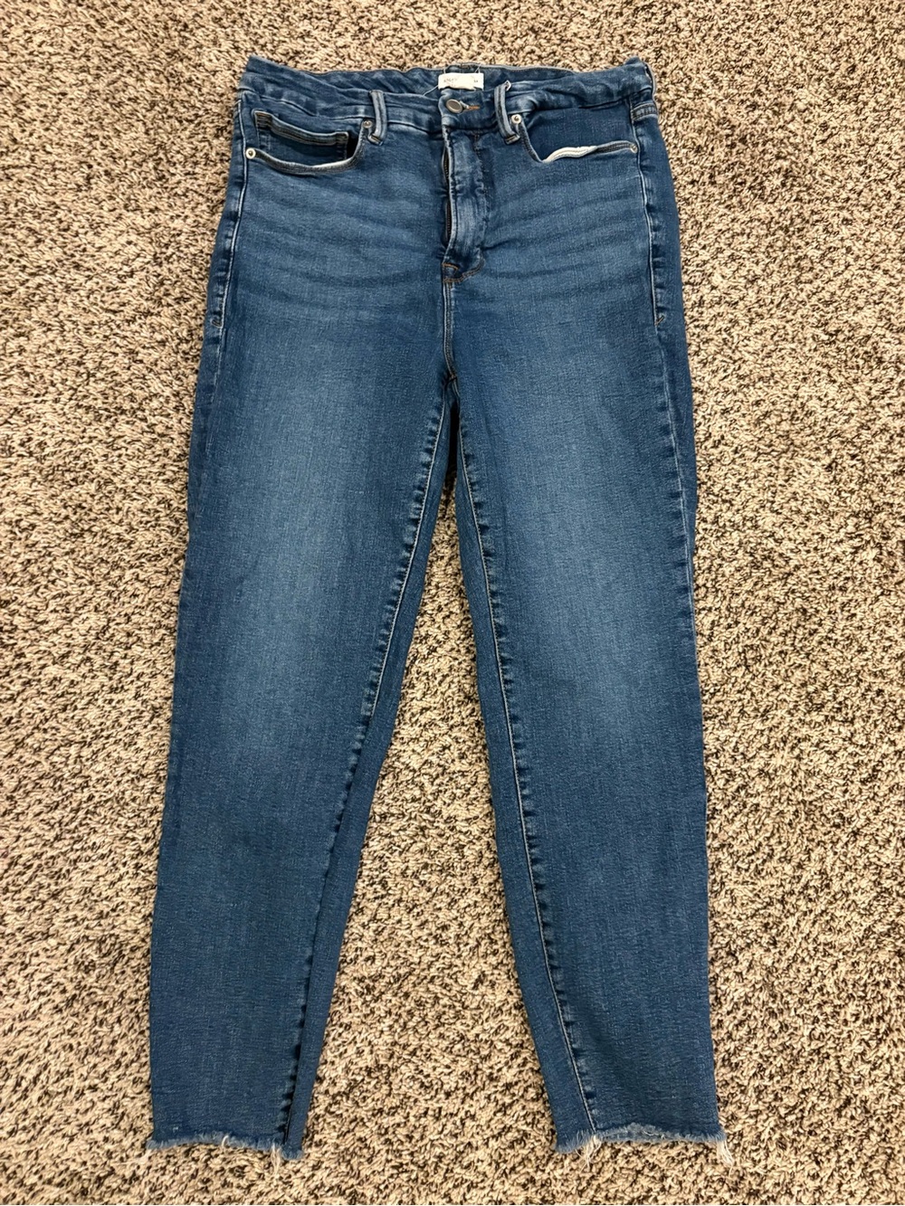 Good American Mid Wash Skinny Jeans